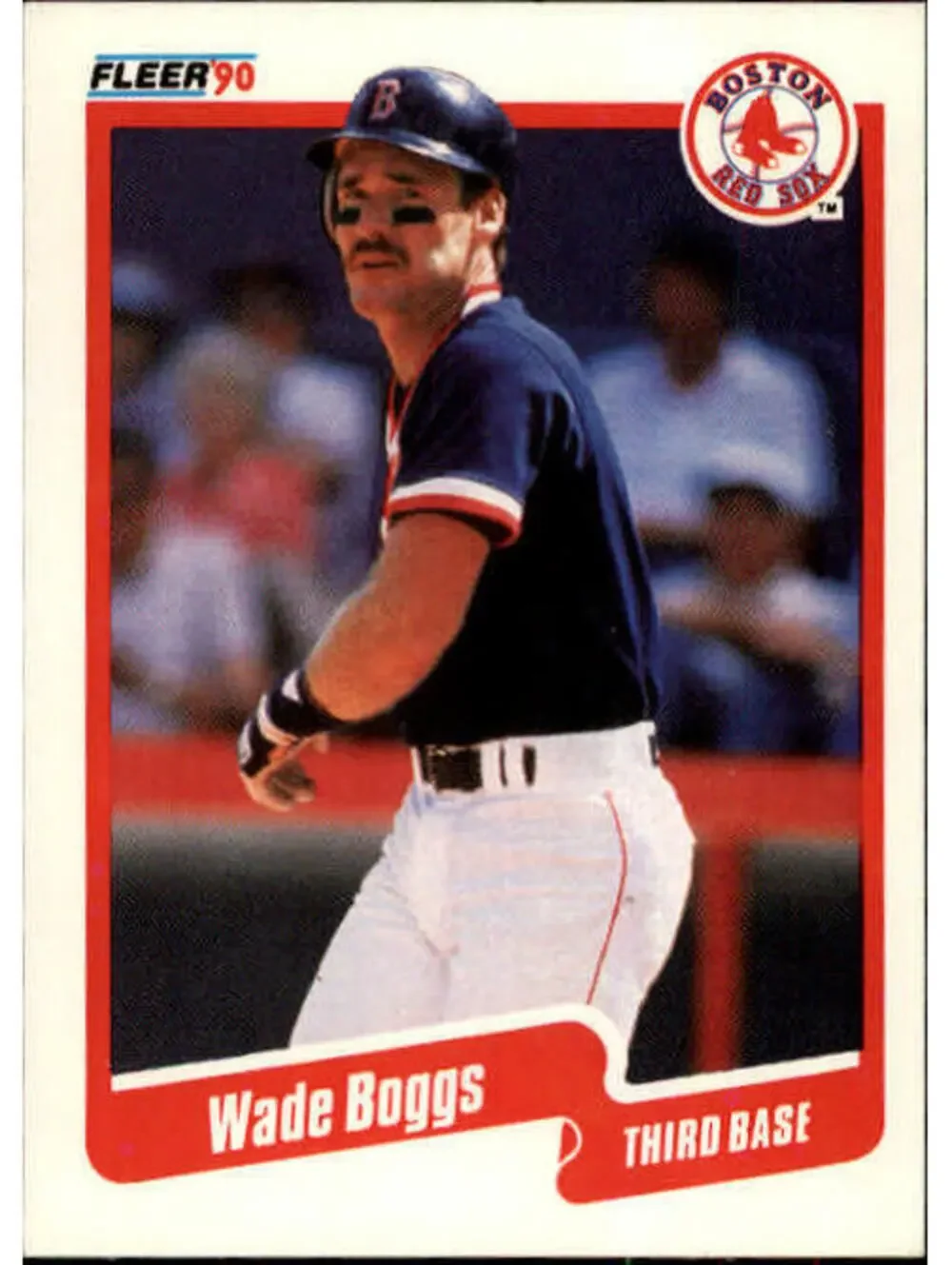 1990 Wade Boggs Fleer Baseball Card #268